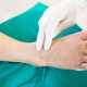 patient with neuropathy symptoms in their feet